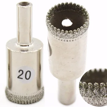 2vnt 15-35mm Diamond Skylę Pamačiau Cutter Padengtas DANTYTAS Grąžtai Įrankiai, Akmens, Stiklo, Plytelių, Marmuro
