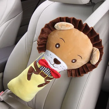 Animacinių Filmų Kūdikio Pliušas Pagalvės Automobilio Saugos Diržo Pusėje Miega Kūdikis Vaikai Pagalvės Kaklo, Pečių Apsauga, Trinkelėmis Kelionių Kūdikis Pagalvės