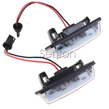 1Pair Automobilio LED skaičius Licenciją Plokštelės Šviesos 12V SMD LED lempos Automobilių Optikos Už 