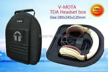 V-MOTA TDA ausinių dėklas boxs Už Sennheiser HD700 HD650 HD600 HD580 HD558 HD545 HD565 HD598 hd518 HD ausines(lagaminas)