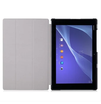 Originalaus Stiliaus Odinis dėklas Sony Xperia Tablet Z2 + PC Stovi Magnetinio Smart Cover + Screen Protector + Touch Stylus Dovana