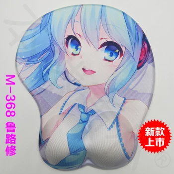 2017 Aukštos Kokybės Karšto Seksualus Fantazijos Didelis Minkštas Krūties Klubo Silikono Pelės Mygtukai Japonų Anime Žaidimų 3D Krūties kompiuterio Pelės Padas