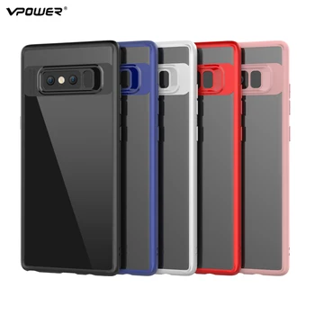 Vpower Slim Case for Samsung Galaxy Note 8, Skaidrus atveju PC & TPU Silikoninis juodas raudonas Dangtelis Coque Galaxy Note 8 Byloje