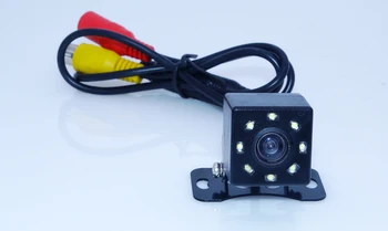 Nemokamas Pristatymas,Vandeniui 8LED Naktinio Matymo Automobilių CCD Galinio vaizdo Kamera, Atbulinės Kamera Auto Stovėjimo Stebėti, automobilio galinio vaizdo kamera