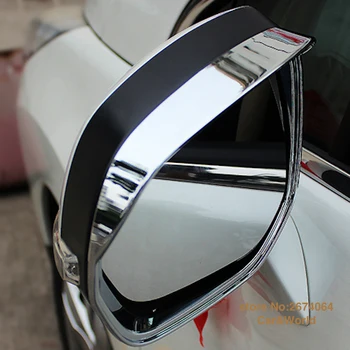 2013 m. m. m Peugeot 3008 3008GT Galinio vaizdo Šoniniai Durelių Veidrodėliai Padengti Saulės, Lietaus Apsaugas Rėmo Apdaila, ABS Chrome 