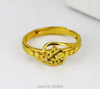 Papuošalai Nekilnojamojo Padengti 24k Aukso Žiedas Moterims Žiedas Papuošalai Moterims, Europos ir Amerikos Stiliaus Žiedas Žavesio