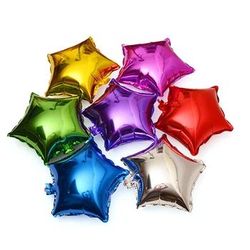 5vnt/daug žvaigždė Balionas 18inch Vestuvių Didelis aliuminio Helio Balionai, Pripučiami dovana Gimtadienio balionų Šalis Dekoro folija ballon