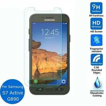 Samsung Galaxy S7 Aktyvus Grūdintas Stiklas Originalus 9H Apsauginės Plėvelės nuo Sprogimo apsaugotą Ekrano apsaugos G891 Padengti Guard