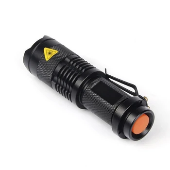 Galingas Mini Aliuminio Zoom Nešiojamų UV 395 Žibintuvėlis Violetinės Šviesos LED Žibintuvėlis Žibintuvėlis Šviesos naudojimo AA ar 14500 Baterija