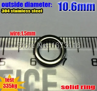 New žvejybos kietas žiedas wire1.5mm -7mm - 10.6 mm kiekis:40pcs/daug aukšto quatily!!!