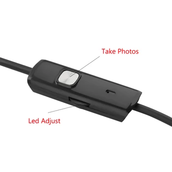 2017 Endoskop 7mm 5M 2M USB, Android Endoskopą Kamera Tikrinimo Telefono Kamera IP67 OTG USB Endoscoop Kamera Borescope Endoscopio