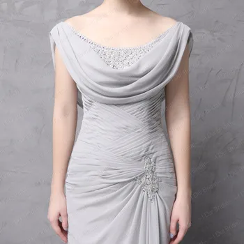 Rankovių linija Šifono Motina Nuotakos Suknelės Lady Oficialų Suknelė China Zawalcowany Unikalus Dizainas