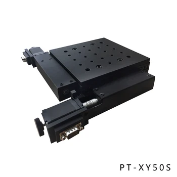 PT-XY50 XY Variklio Mikroskopu Etape, Elektros XY Neatsiejama Combinating Platforma, 50mm Kelionės