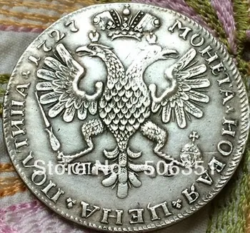 NEMOKAMAS PRISTATYMAS didmeninė rusija 1727 kopijuoti moneta coper gamybos sidabruotas senas monetas