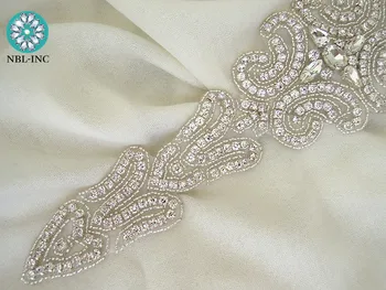 (30 VNT.) kristalų puošnios nuotakos kalnų krištolas varčios aplikacijos vestuvių vakarinę suknelę geležies WDD0043