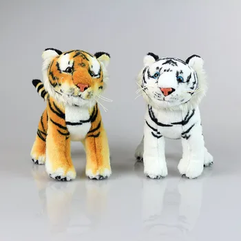 Candice guo! mielas modeliavimas gyvūnų lėlės stovi pliušinis žaislas tigras tikroviška puikus juostele tigras vaikų gimtadienio dovana 1pc