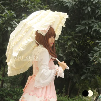 2016 mados princesė nėrinių cosplay skėtis skliautinis prekės ženklo skėčiai Vinilo UV saulės skėtis kūrybos skėtis moteris Lolita stilius