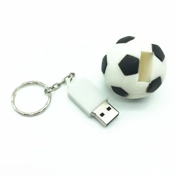 USB 3.0 animacinių filmų futbolo, krepšinio, teniso usb flash drive, sporto kamuolys pendrive saugojimo prietaisas Pen ratai 4g, 8g 16g 32g U disko