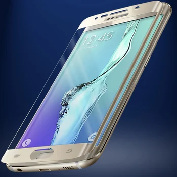9H Pilnas draudimas 3D Lenktas Grūdintas Stiklas Samsung Galaxy S6 Krašto S6 Krašto Plius S7 S8 S9 Plus Screen Protector Spalva Filmas