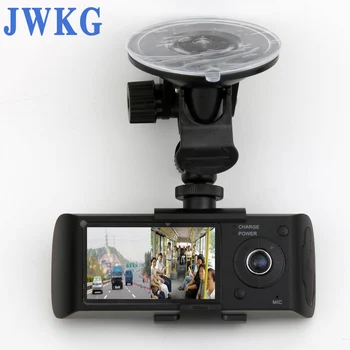 JWKG Paslėptas Dvigubas Objektyvas Kameros, Automobilių Brūkšnys Cam Sinchronizuoti vaizdo įrašymo Su GPS Tracker ir G-Sensorius