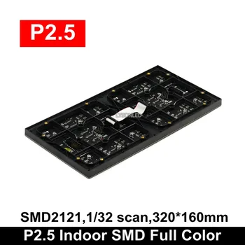 P2.5 Patalpų SMD2121 Spalvotas Led Ekranas, Modulis 1/32 Nuskaitymo 320x160mm, Super Didelės raiškos RGB LED Vaizdo Sienelė