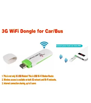 Mobiliojo Hotspot 3G USB wifi dongle multi sim kortelės lizdas automobilio plius automobilinis įkroviklis