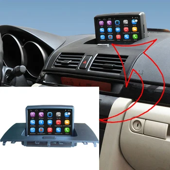 Atnaujintas Originalus Automobilinis multimedia Player Automobilių GPS Navigacijos Kostiumas Mazda 3 Paramos WiFi Išmanusis Veidrodis-link 