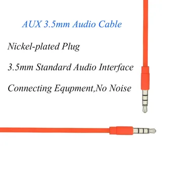 4 Polių Aux Kabelis, 3.5 mm Male Vyrų Jack Audio Kabelis Nikeliuotas Plug Stereo Audio Laidas Ausinių Garsiakalbio MP3/4 CD Grotuvas