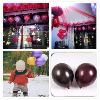 100vnt populiariausias! 12 cm storio 2.8 g pearl balionai vestuvių, gimtadienio apdaila aukštos kokybės balionai