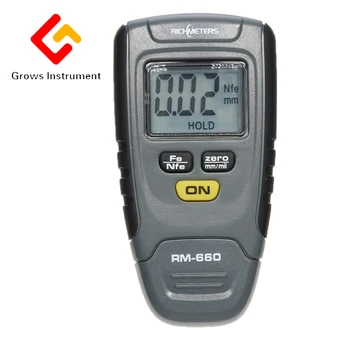 RM660 Skaitmeninis Dažų Dangos Storio Matuoklis LCD feeler gauge Testeris Fe/NFe 0-1.25 mm, Automobilių Priemonė, Geležies, Aliuminio Netauriųjų Metalų