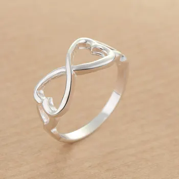 Mados meilė širdies Didmeninė 925 papuošalai sidabro padengtą žiedas ,papuošalų mados Žiedas Moterims, /JJIODYFM AFRXPYNL