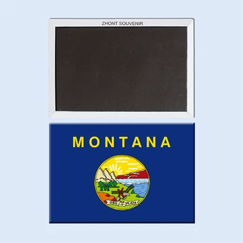 Big Sky Šalies,Flag_of_Montana Šaldytuvas magnetai,Dekoro Lipdukai 006