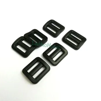 50pcs 13mm pusė colio Mini black kolonėlė sagtys plastikinės slankiklį TriGlide kuprinė austiniai diržai, dirželiai 2016012506