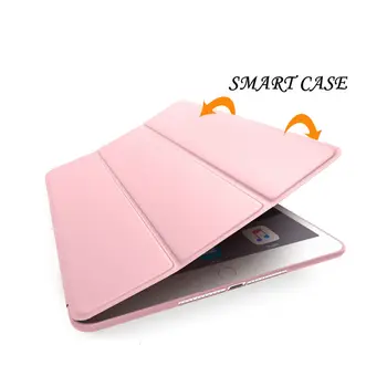 YNMIWEI Odinis dėklas iPad Oro Ultra Plonas Plonas Smart Cover Case For iPad Oro iPad5 9.7 colių Minkšto Silicio Atvejais, +protector