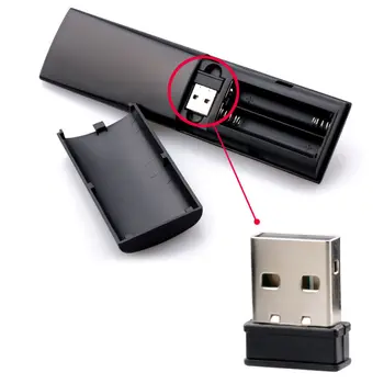 2.4 G Bevielis Multimedia Smart Nuotolinio valdymo pultelis su USB Imtuvas PS4 Žaidimas Žiniasklaidos Konsolės Žaidimas Pakeitimo