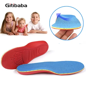 Vaikai EVA Atminties forma ortopedinių vidpadžių vaikams, batai vienodo snukio arka parama orthotic Pagalvėlės Korekcija, kojų priežiūra