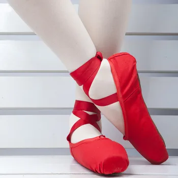 2018 Suaugusiųjų baleto pointe šokių bateliai ponios profesionalių baleto šokių bateliai su kaspinais batus moteris Nemokamas pristatymas 5339