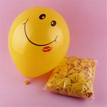 10vnt/daug 12inch 2.8 g Šypsena Lūpų Geltona Latekso Balionas Pripučiamas Oro Kamuoliukus Vestuvių, Gimtadienio Apdailos Helio Balionai