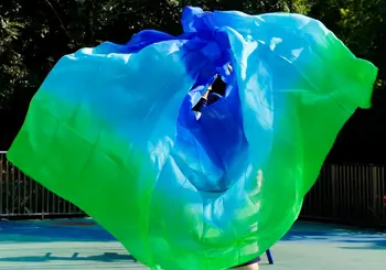 2016 dizaino, nekilnojamojo šilko pilvo šokių šydas, pigūs šokių vualiai,tari perut kostum šydas wholesale400*90cm žalias turkis mėlyna