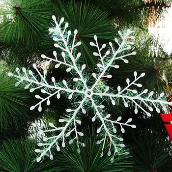 Kalėdos Kalėdų Eglutės Papuošimai Baltos Snaigės Plastiko Dirbtinis Sniegas, Kalėdų Dekoracijos namams