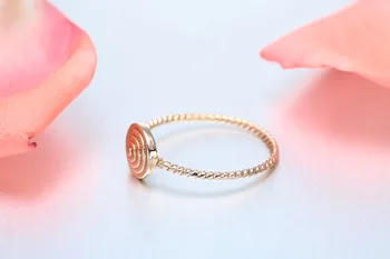 QIAMNI Spiralės Žiedo Ratą Unikalaus Dizaino Žiedai Meilės Valentino Tne Žiedas, Minimalistinis Juvelyrikos Midi Žiedas Mergina Dovana