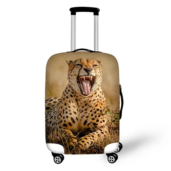Gyvūnų Pasaulyje Leopardas Spausdinti Apsaugos Bagažo Dangtis 18-30 Colių Transportavimo Lagaminas Elastingas Atsparus Vandeniui Kelionės Bagažo Dangtis