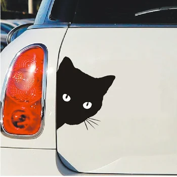 HUANLISUN nemokamas pristatymas Motociklo ir Automobilio Logotipas Logotipas Ženklelis gyvūnų katė Lipdukas automobilių optikos reikmenys