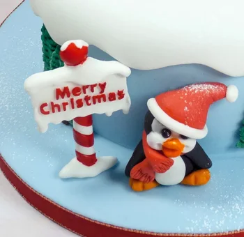 Pingvinas Pyragas/Slapukas Įrankiai, minkštas pelėsių Kepimo Formą Sugarcraft Konditerijos Įrankiai šokolado gumpaste formų Virtuvės Reikmenys