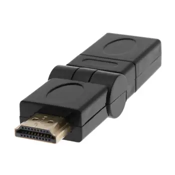 ALLOYSEED HDMI Adapterio Kabelį 360 Laipsnių Nemokamai Sukimosi HDMI Male HDMI Moterų Adapteris Kabelio Jungtis, PC, TV Box