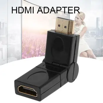 ALLOYSEED HDMI Adapterio Kabelį 360 Laipsnių Nemokamai Sukimosi HDMI Male HDMI Moterų Adapteris Kabelio Jungtis, PC, TV Box