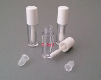 0,8 ml skaidrus lūpų vamzdelis lūpų blizgių/medus/aliejus/esmė/serumo/kosmetikos pakuotės tuščias vamzdis lūpų raudonis vamzdis