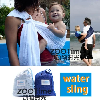 2 spalvos, Naujas Stiprus Nailono Plastiko Kūdikių Dvigubą Žiedą Diržas Reguliuojamas Quick Dry Kūdikių Baseinas, Dušas Paplūdimio Wrap Vandens Vežėjas