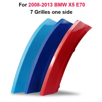 3D M stiliaus Priekinės Grotelės, Apdailos Juostelės, grotelės Padengti automobilių Apdailos Lipdukai 2008 m. iki 2013 m. BMW X5 E70