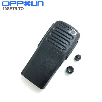 10set Juodos Spalvos korpusas korpuso priekyje atveju su tomas ir kanalo mygtukai motorola XIR P3688 DP1400 DEP450 walkie talkie